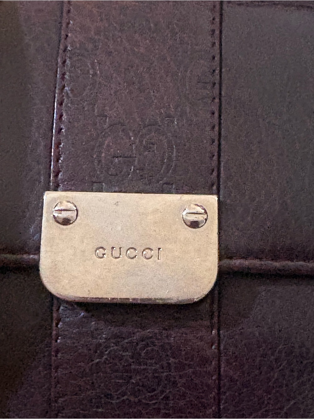 Authentic Gucci Brown Leather Bi-Fold Wallet Vintage - Picture 13 of 15